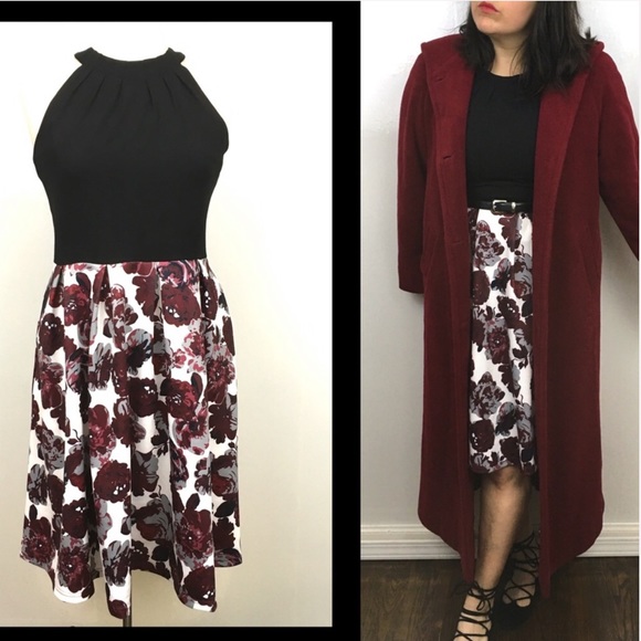 Woosea Dresses & Skirts - 🎀Fit and flare floral holiday wedding dress M